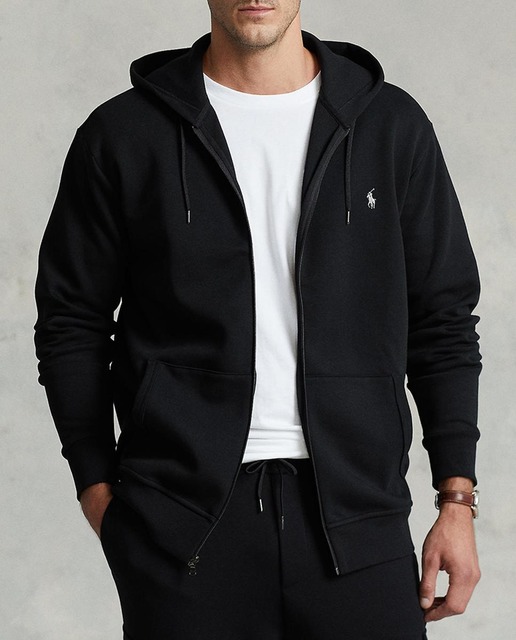 Imagen 0 de Chaqueta deportiva de hombre con cremallera  y capucha tallas grandes