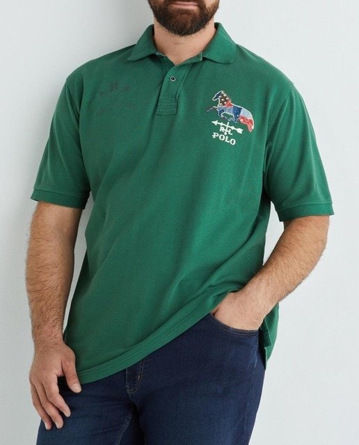 Imagen 0 de Polo de hombre piqué con el oso de Polo regular fit manga corta tallas grandes