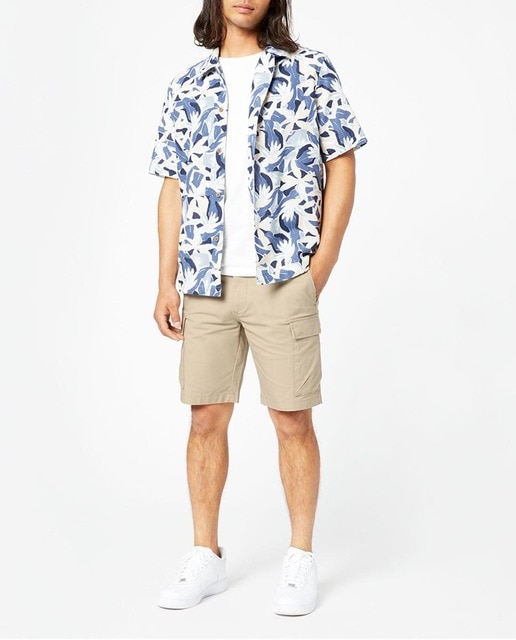 Imagen 0 de Bermuda cargo de hombre color arena tallas grandes