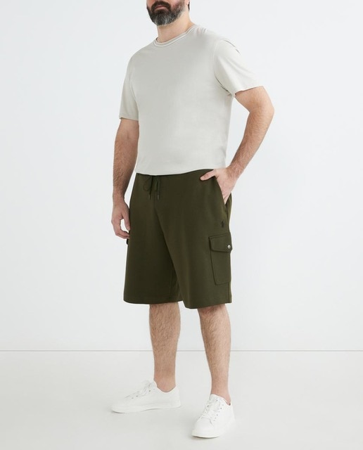 Imagen 0 de Pantalón corto de hombre de punto doble tallas grandes