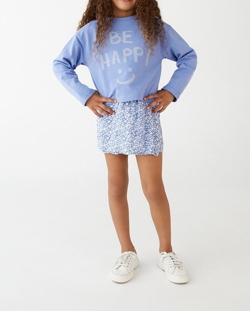 Imagen 0 de Falda pareo de niña con estampado floral