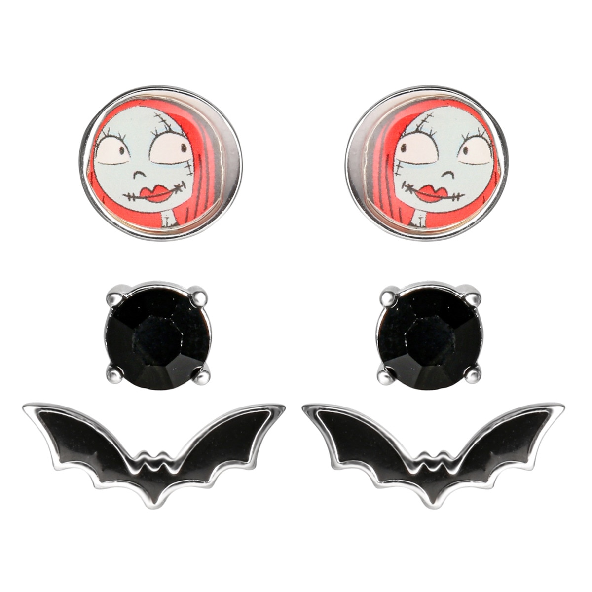 Imagem 0 de Conjunto de 3 Brincos Sally O Estranho Mundo de Jack