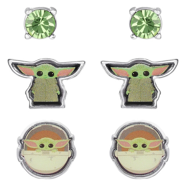 Imagen 0 de Set 3 Pendientes Grogu Star Wars El mandaloriano Peers Hardy