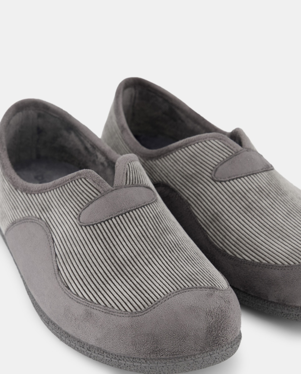 Pantufas Cinzento-5