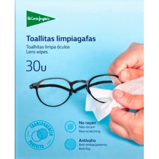 Toalhitas de Limpeza para Óculos embalagem 30 unidades - El Corte Inglés