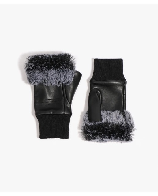 Imagem 0 de Luvas Sem Dedos em Preto