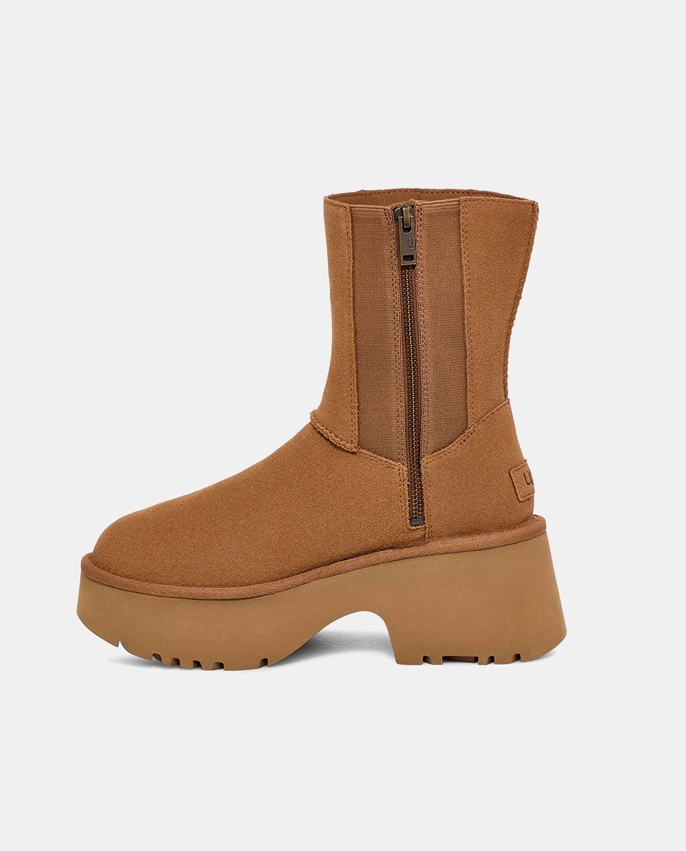 Botas Classic New Heights com Costura Dupla Camel-3