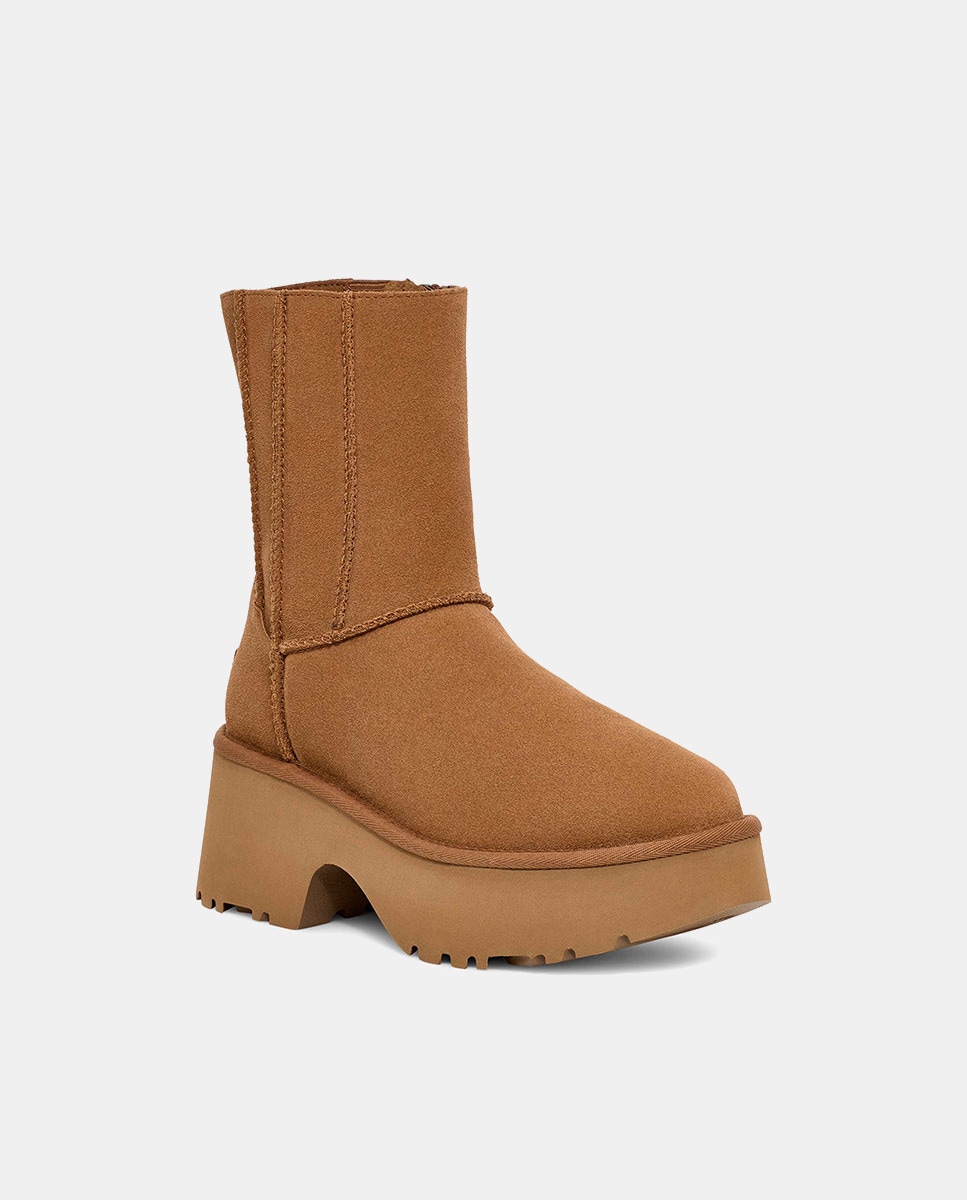 Botas Classic New Heights com Costura Dupla Camel-2