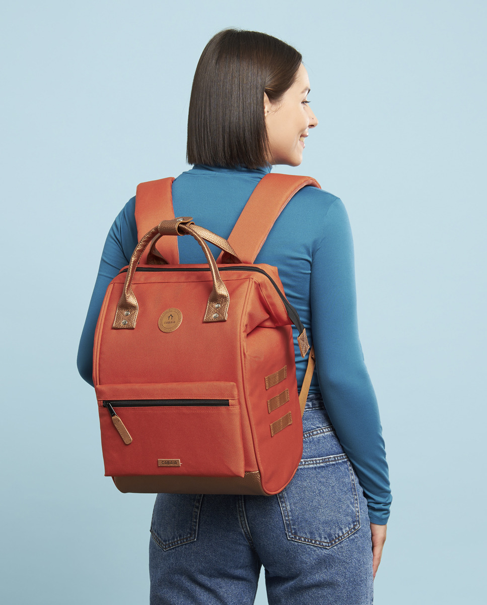 Mochila Média Bogotá Repelente à Água - Laranja Laranja-13