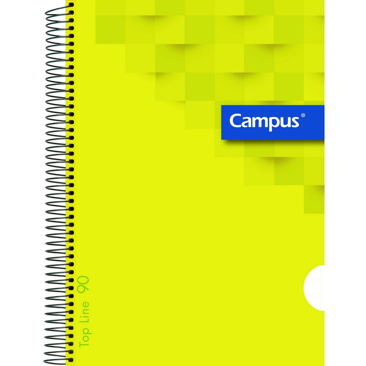Cuaderno espiral A4 tapa polipropileno 80 hojas 90g cuadrícula 4x4 mm Campus Rosa-4
