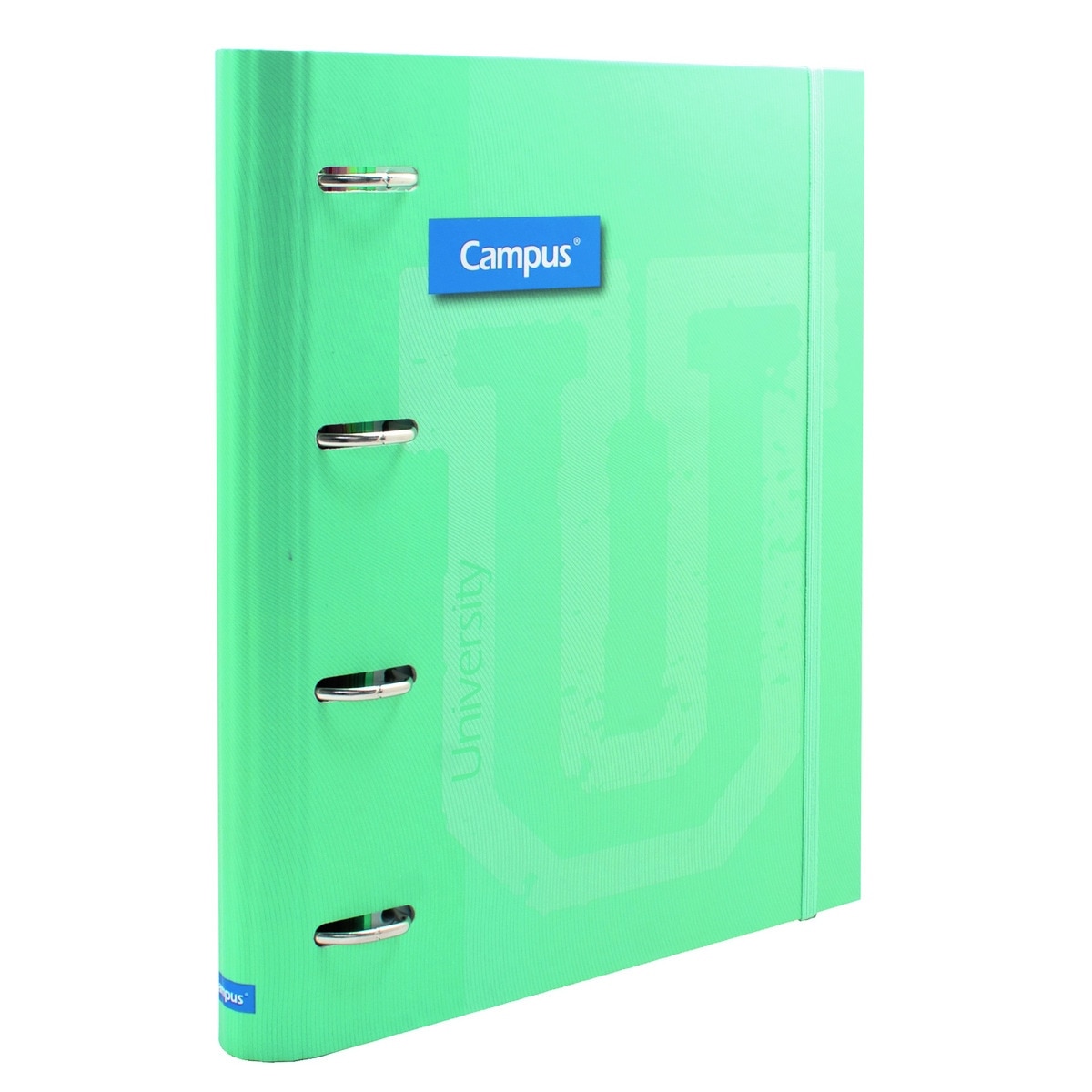 Imagen 0 de Carpeta ringbook soft 4 anillas con recambio de 100 hojas Campus University turquesa