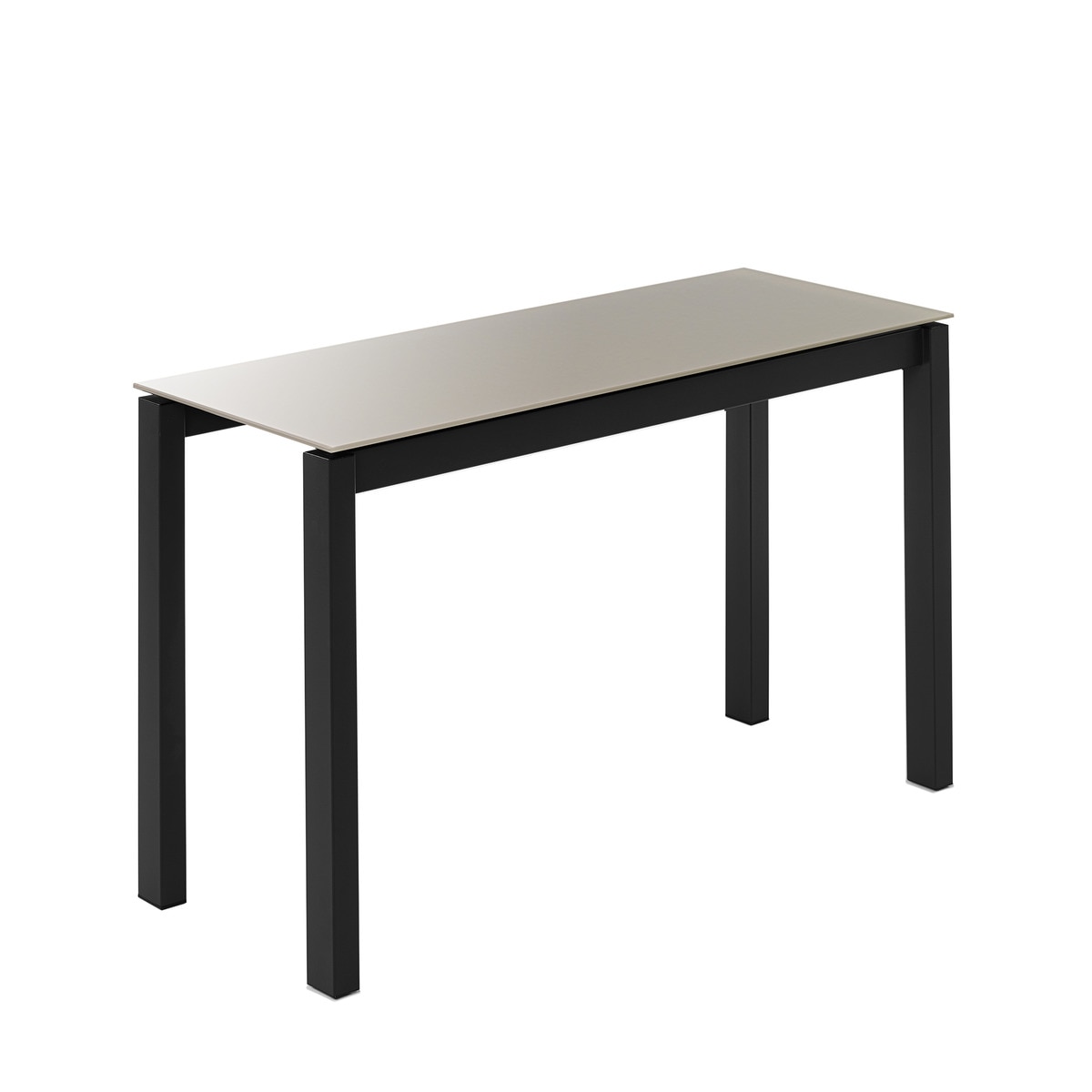 Mesa Extensível de Vidro Ginger Pombo/Preto-2