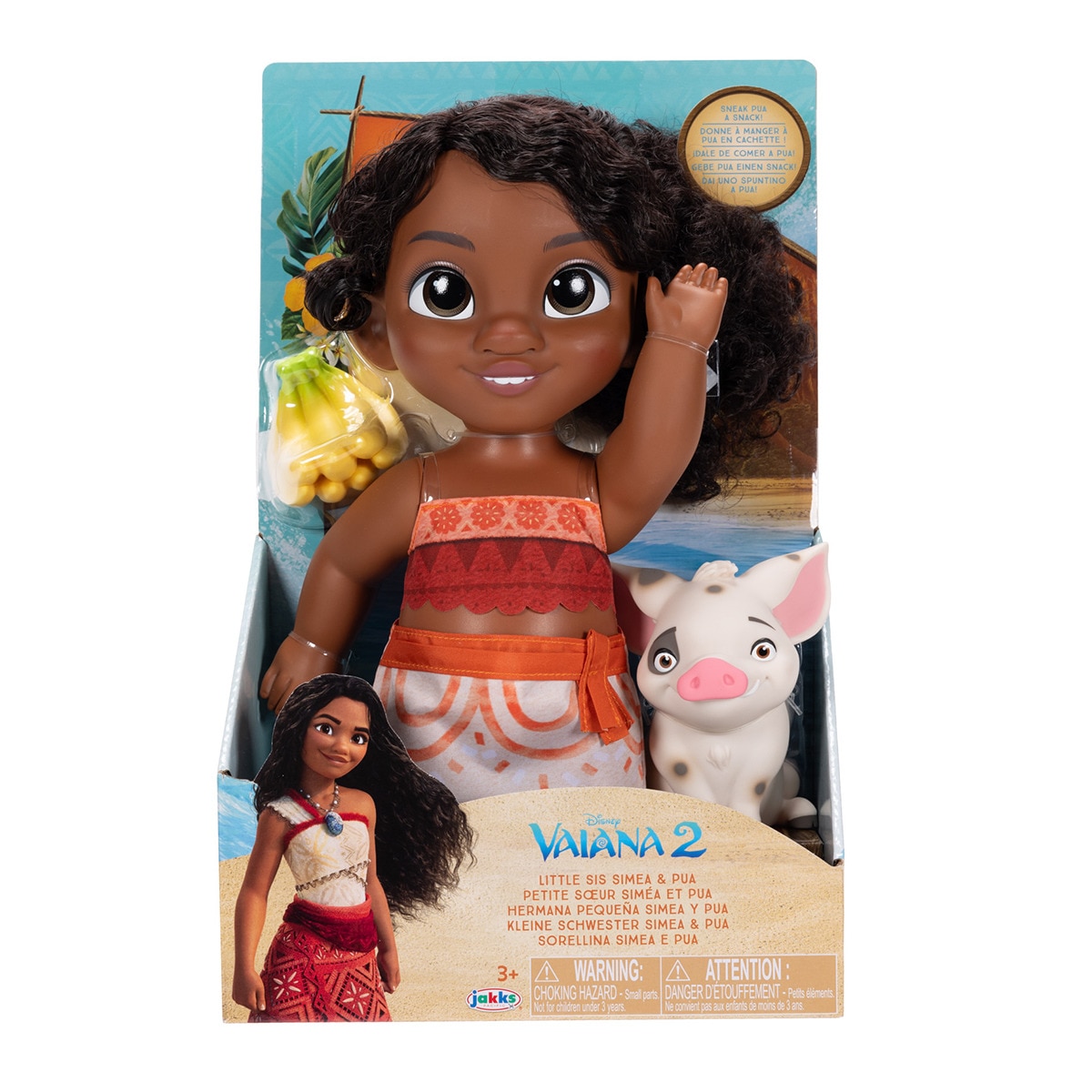 Vaiana Moana MuÃ±eca Bebe Muñeca Disney Con Figura Del Demigod