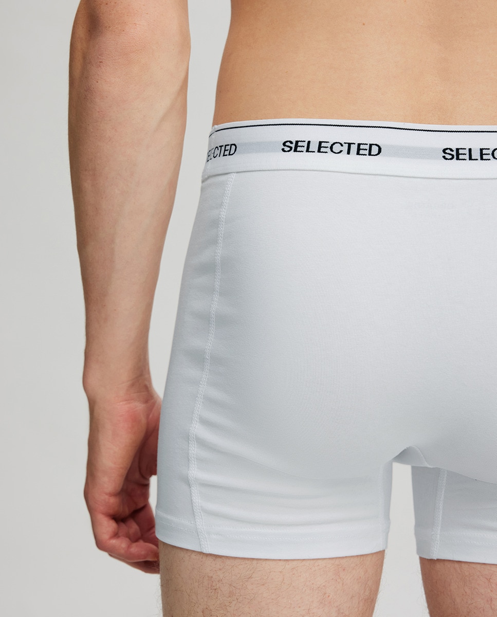 Pack de Três Boxers em Algodão Orgânico Cru-4