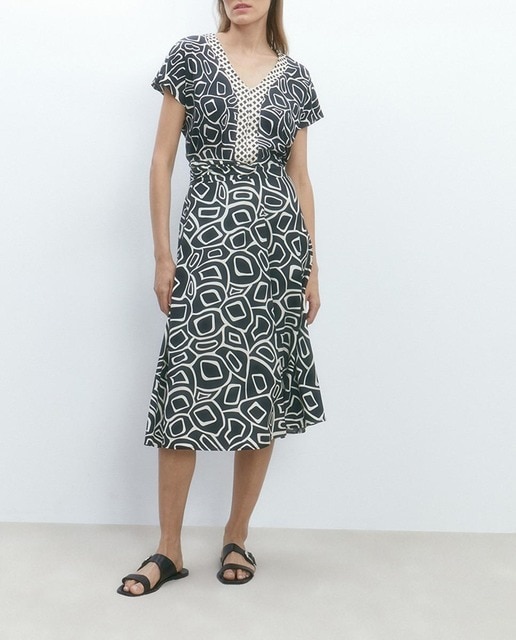 Imagen 0 de Falda estampada fluida