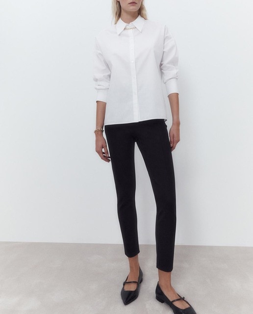 Imagen 0 de Leggins de mujer con botón en la cintura