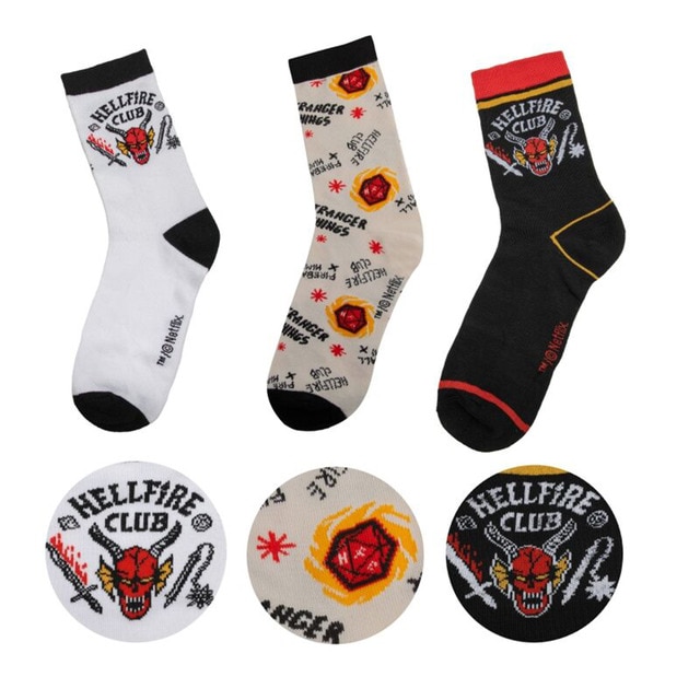 Imagem 0 de Conjunto de 3 Pares de Meias Hellfire Club Harry Potter