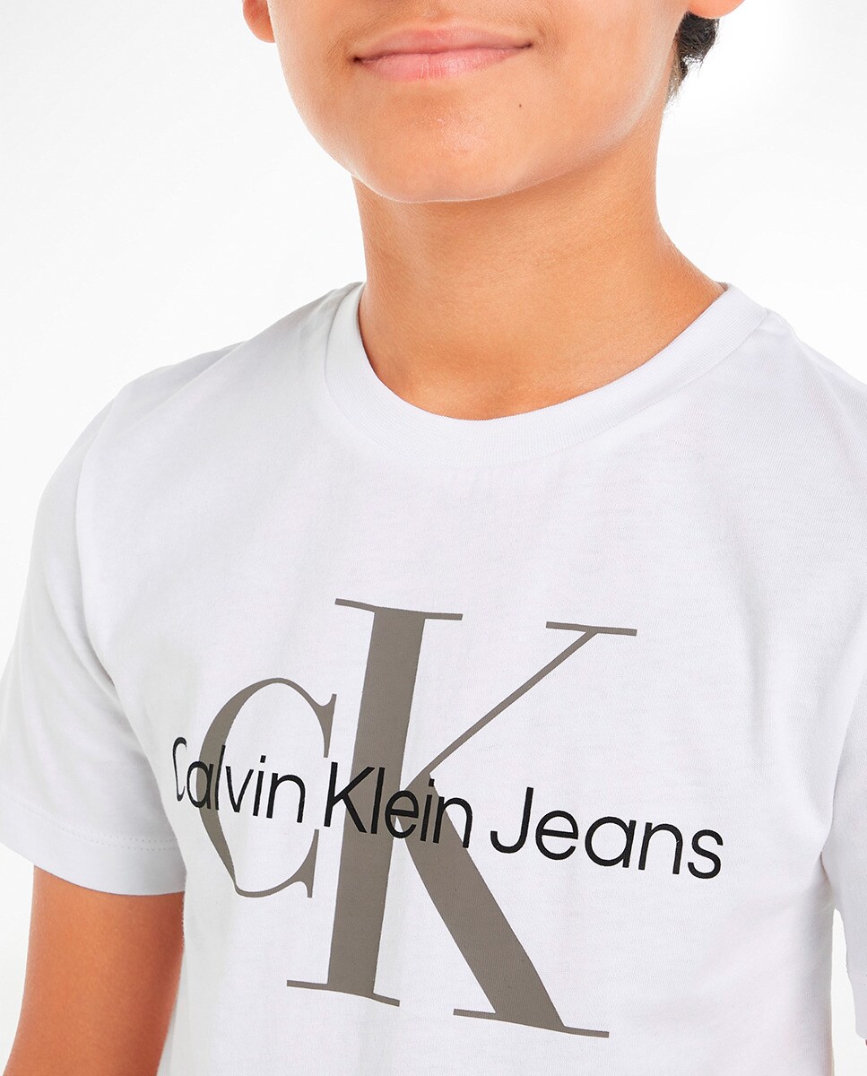 T-shirt com manga curta Branco-3