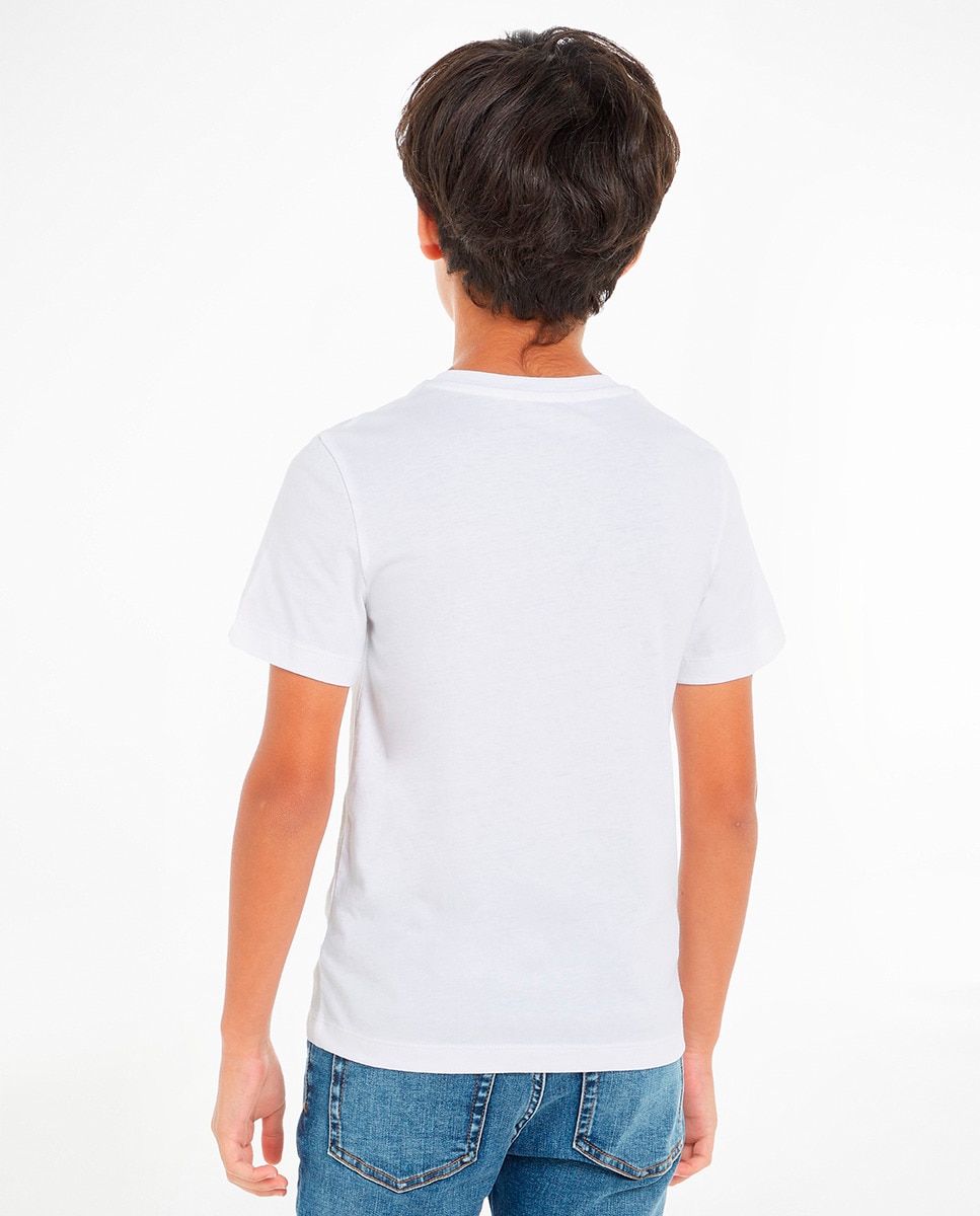 T-shirt com manga curta Branco-2