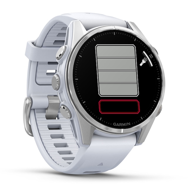 Imagen 0 de Garmin Fenix 8 43 mm Acero Blanco con correa de Silicona Blanca