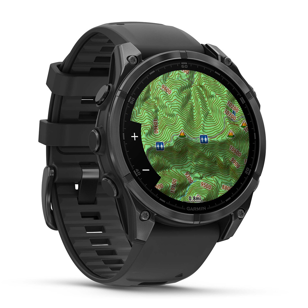 Relógio Fenix 8 47mm Aço com Bracelete em Silicone - Preto Preto-5