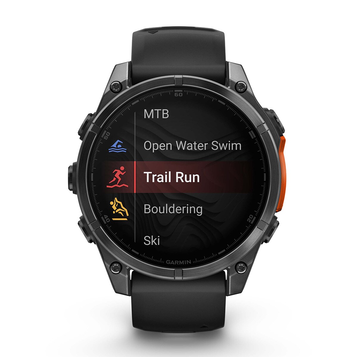 Relógio Fenix 8 47mm Aço com Bracelete em Silicone - Preto Preto-3