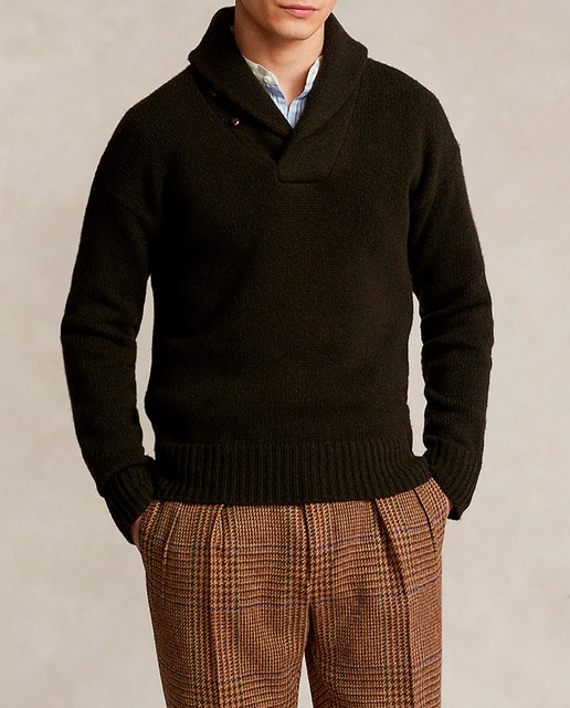 Imagen 0 de Jersey de hombre de lana con cuello polo