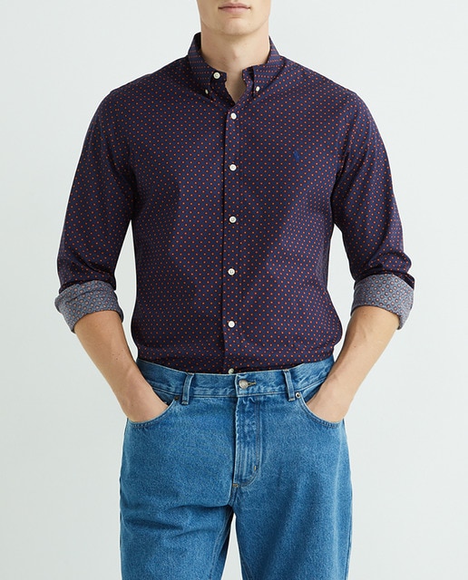 Imagen 0 de Camisa de hombre slim fit de algodón