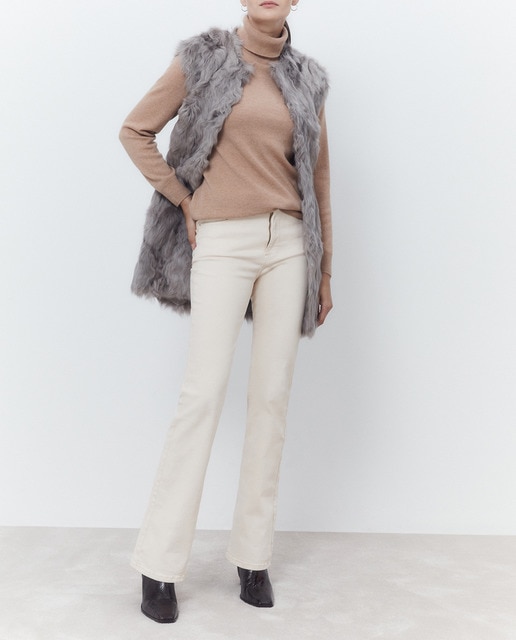 Imagen 0 de Chaleco de mujer en pelo de cordero