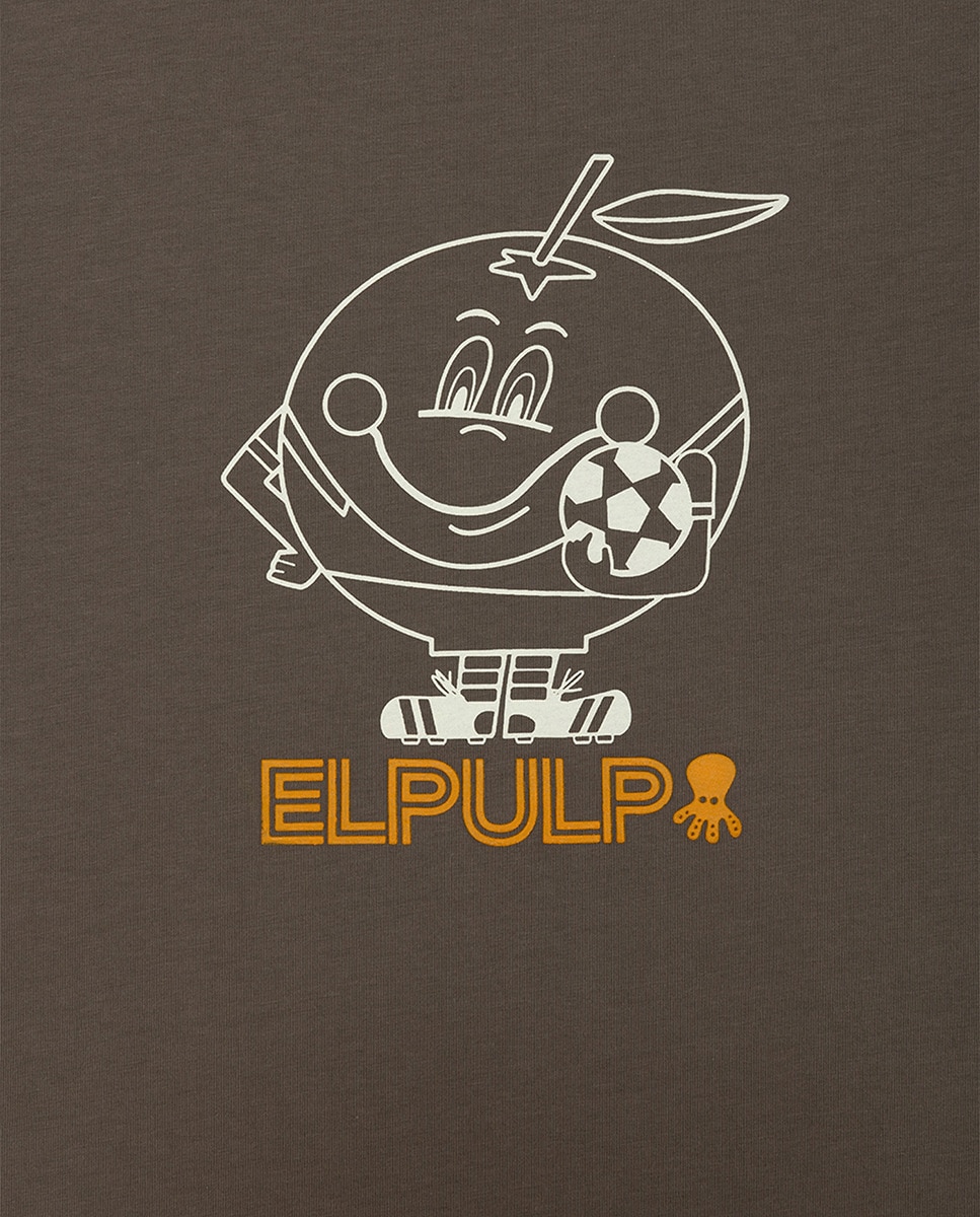 T-shirt "Naranjito" de Manga Curta Cinzento-escuro-3