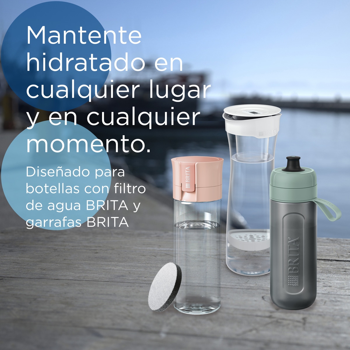 Pack de 3 filtros para garrafa filtrante Microdisc Branco-15