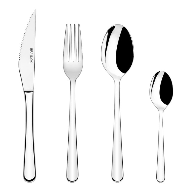 Imagen 0 de Cubertería de 113 piezas de acero inoxidable Tivoli Bra