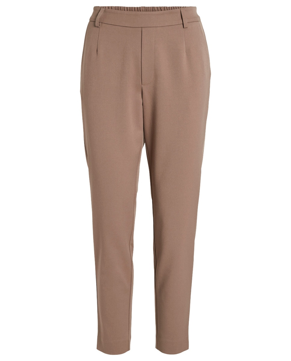 Calças slim fit de mulher Caramelo-5