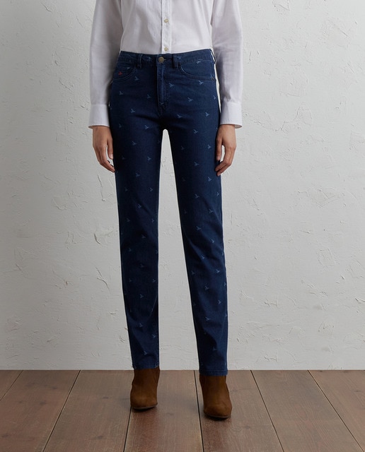 Imagen 0 de Vaquero de Colección estampado mujer