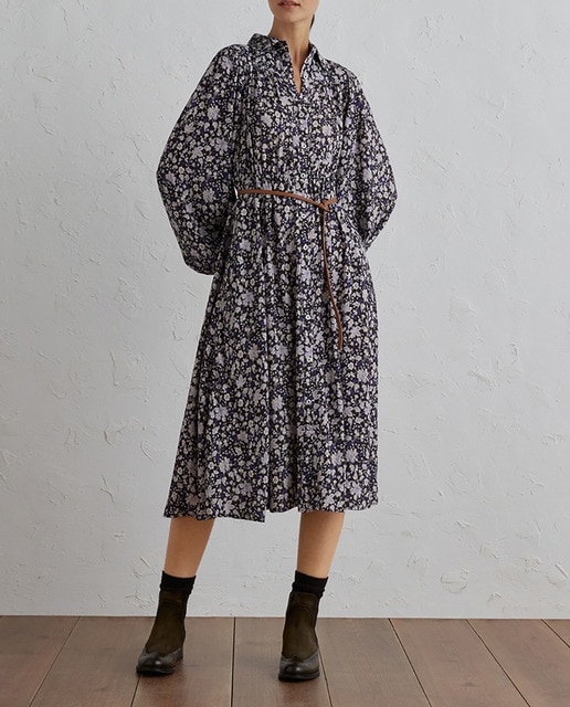 Imagen 0 de Vestido fantasía estampado flor indi con cinturón