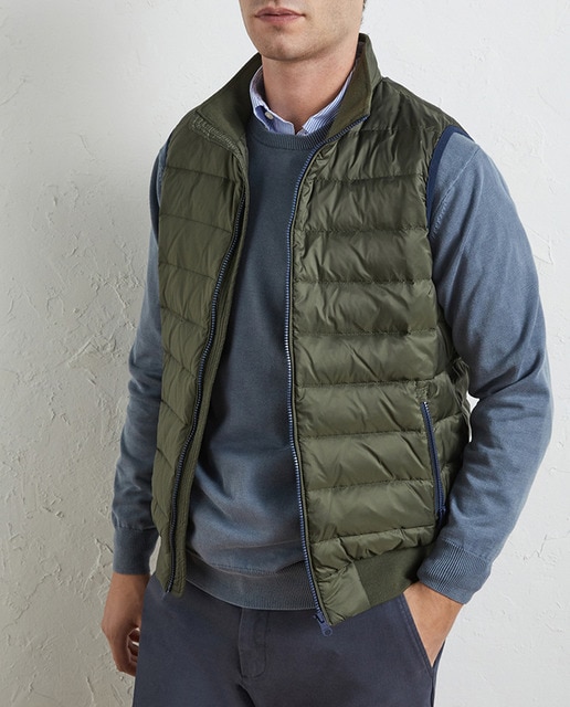 Imagen 0 de Chaleco de pluma de hombre con cremallera