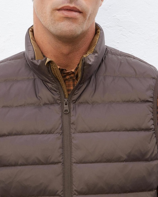 Imagen 0 de Cazadora de pluma natural de hombre