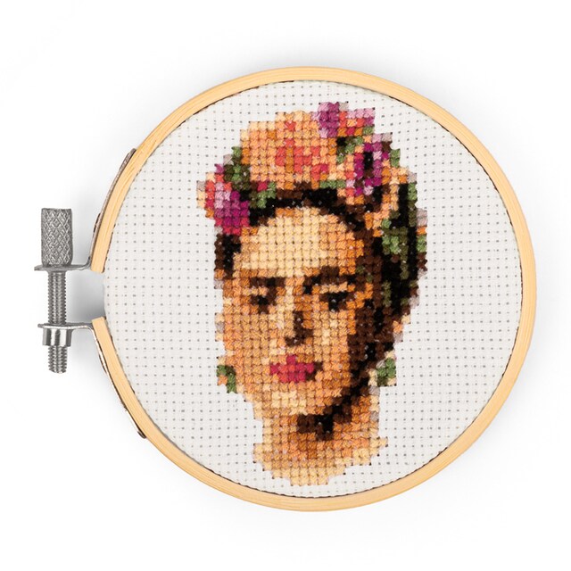 Imagem 0 de Mini ponto de cruz Frida Kahlo de Kikkerland