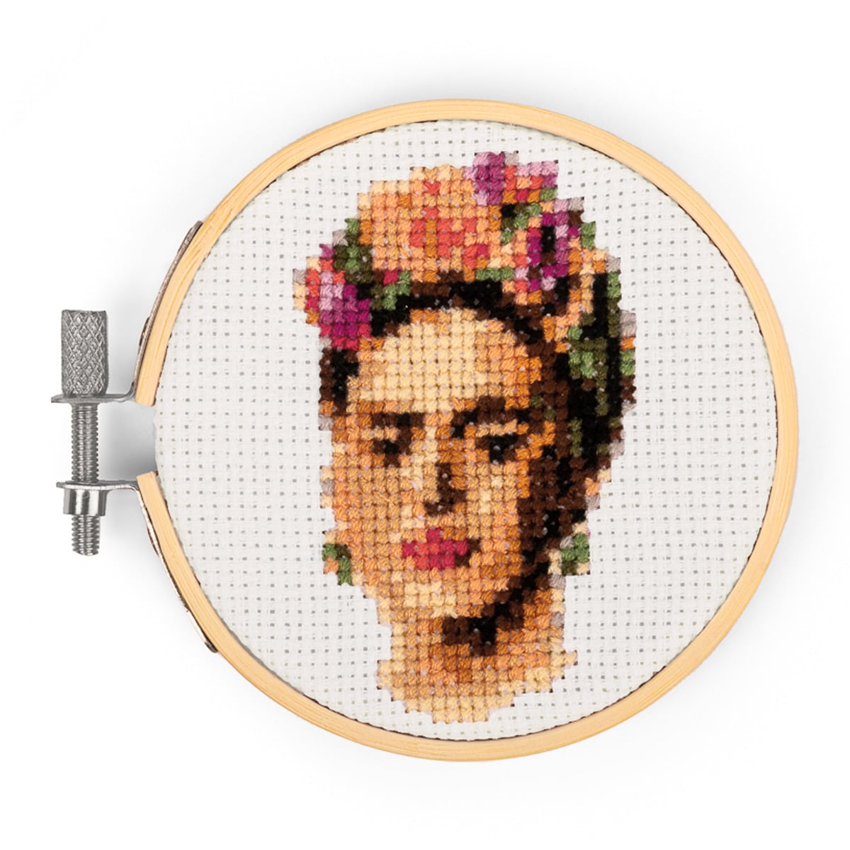 Mini ponto de cruz Frida Kahlo de Kikkerland 1