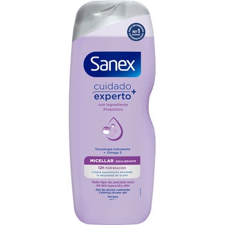 gel de baño Micellar Equilibrante botella 600 ml para piel seca - Sanex Cuidado Experto