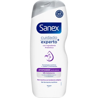 gel de baño nutritivo Atopiderm Nutri Repair botella 600 ml para piel reactiva con tendencia atópica - Sanex Cuidado Experto