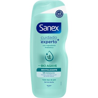 gel de baño Bio Agave revitalizante 0% sulfatos botella 600 ml para todo tipo de pieles - Sanex Cuidado Experto