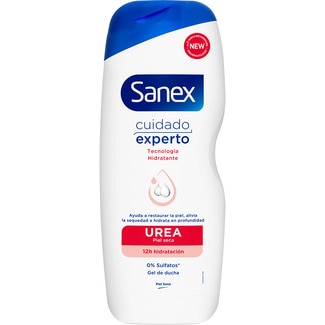 gel de baño Urea hidratación 0% sulfatos botella 600 ml para piel seca - Sanex Cuidado Experto