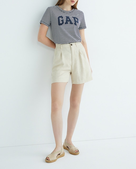 Imagen 0 de Short liso de lino