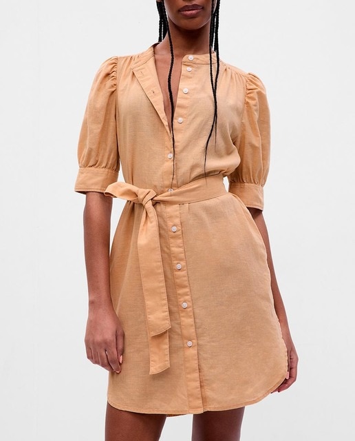 Imagen 0 de Vestido Camisero manga abullonada