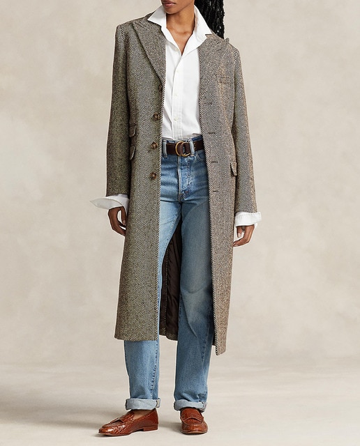 Imagen 0 de Abrigo de mujer largo de lana