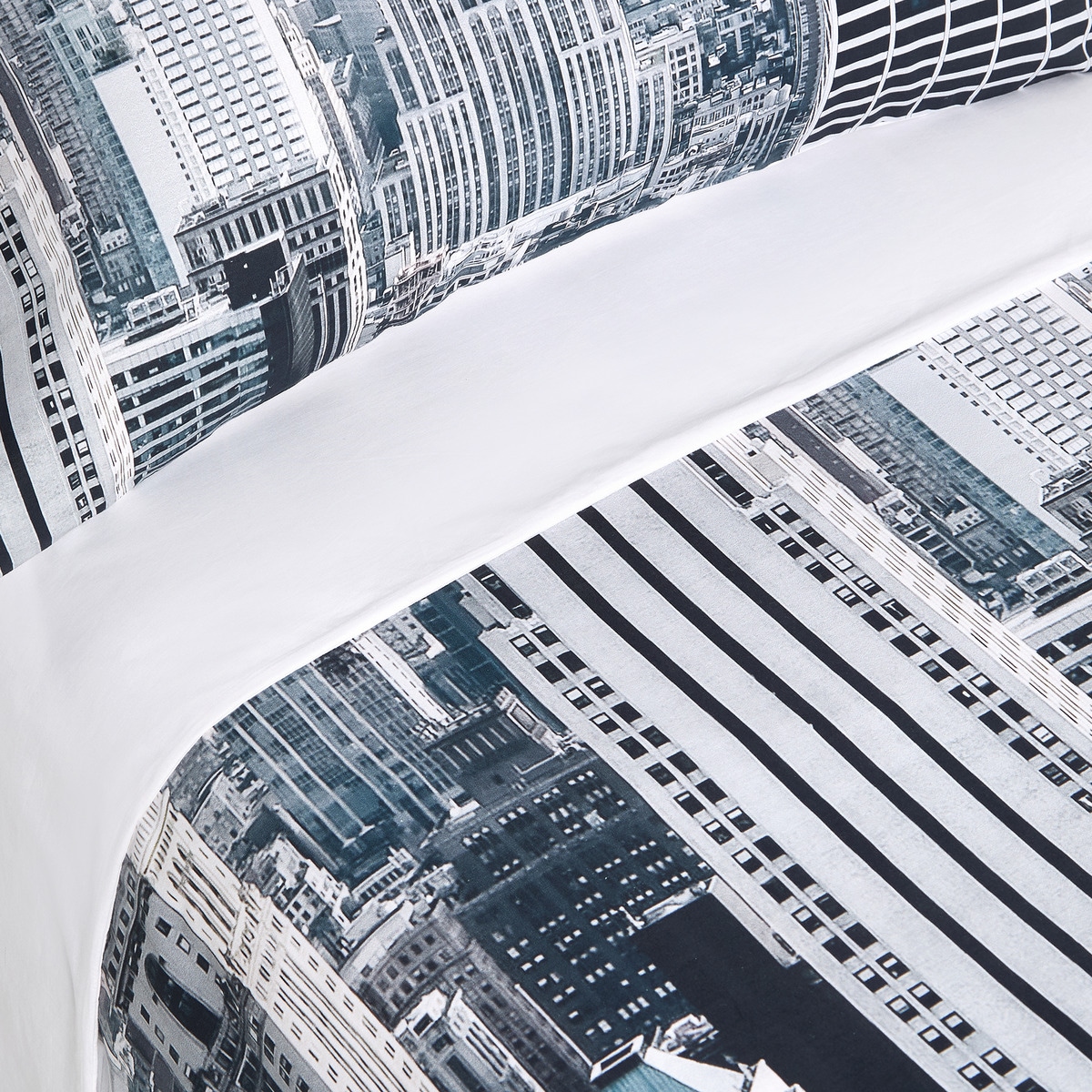 Juego de funda nórdica algodón Midtown Basics El Corte Inglés Gris-2