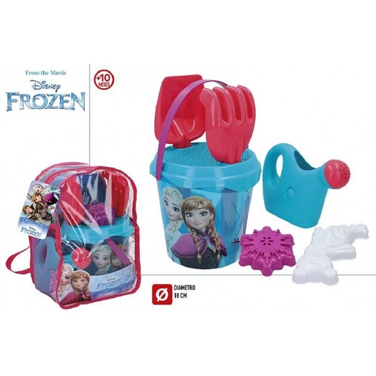 Imagem 0 de Pack para Praia Mochila Frozen com Acessorios