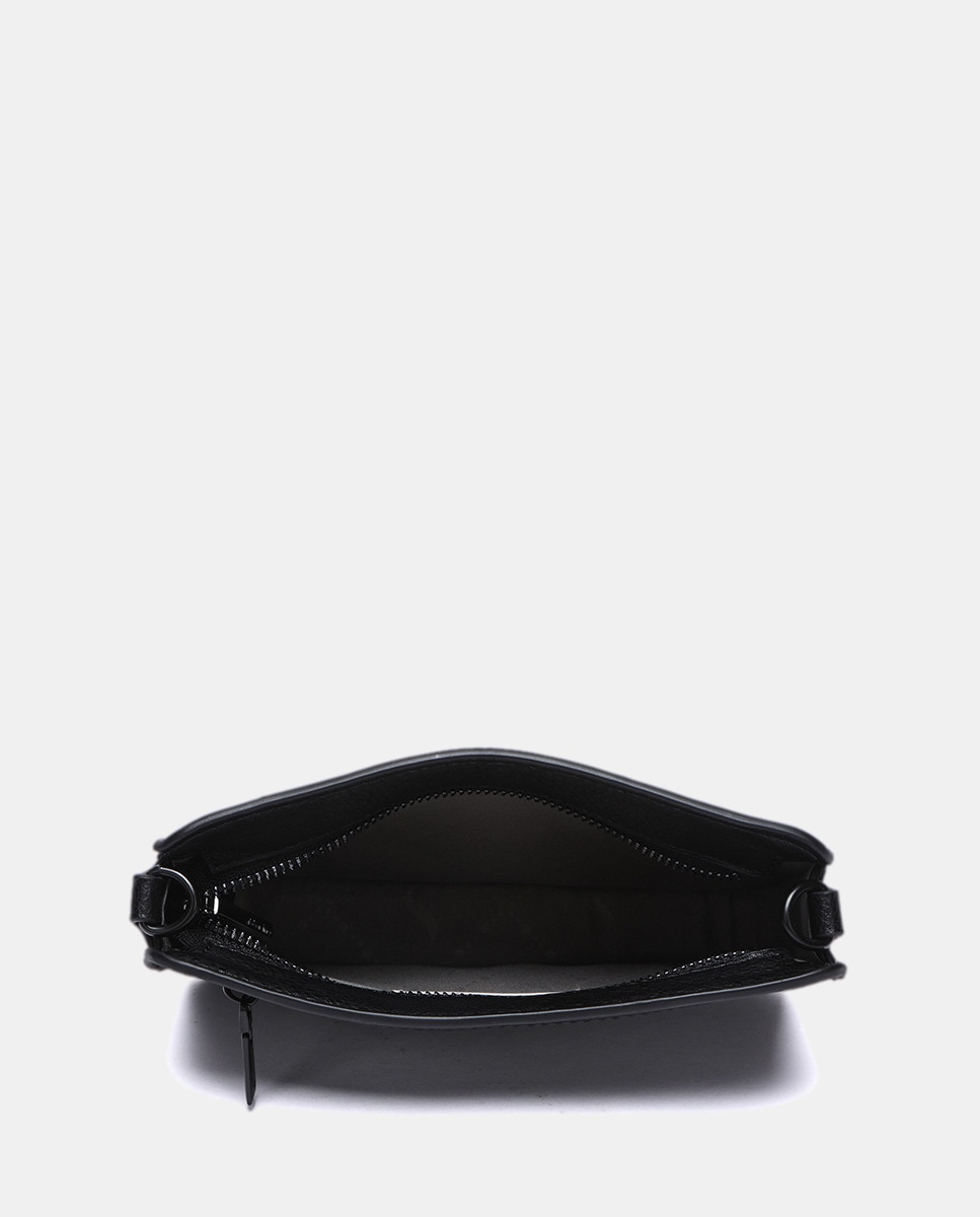 Mala a Tiracolo em Materiais Reciclados - Preto Preto-5