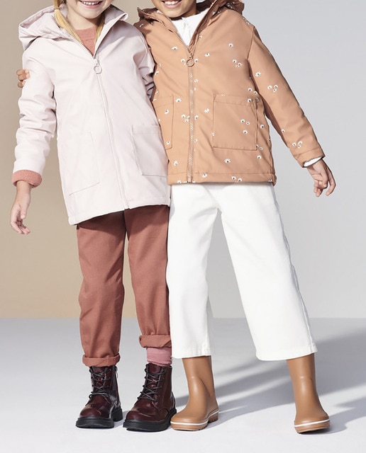 Imagen 0 de Chubasquero forrado con capucha de niña